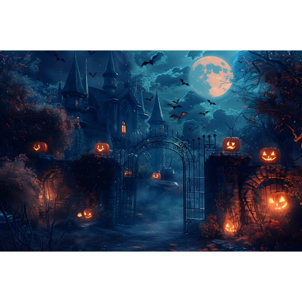 Halloween Backdrop Party Decoration Photo Banner Photography Background Props for Halloween Night Party Decoration Supplies