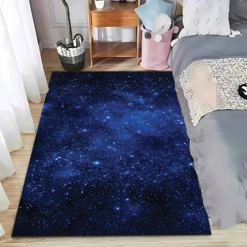Nordic Minimalist Tie-dye Printed Carpet Gaming Room Floor Anti-slip Pad Living Room and Bedroom Carpet Home Decoration