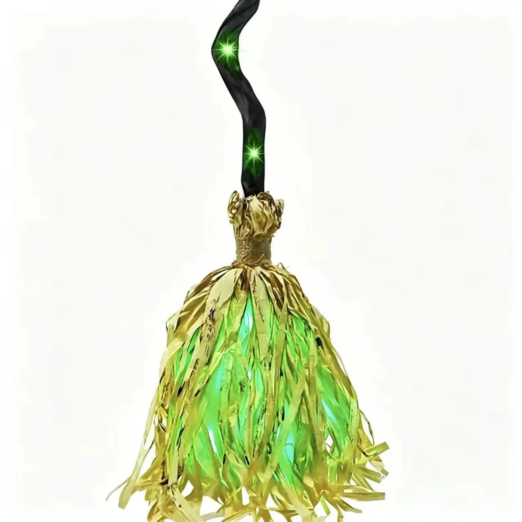 Halloween Witch Broom Light