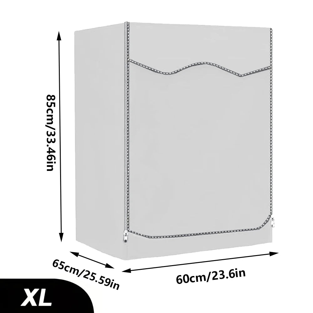 210DWaterproof Case Silver Coating Washing Machine Cover Sunscreen Front Load Laundry Dryer Covers Washing Machine Cover