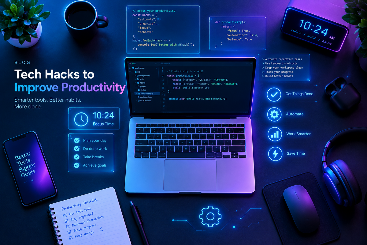 💻 Tech Hacks to Improve Productivity