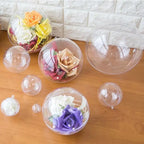 100Set Big16cm Acrylic Transparent Balls Clear Plastic for Wedding Candy Box Favors Gift Bag New Year Christmas Tree Wed Decor
