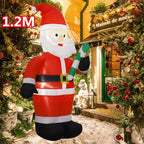 5FT 1.5M Christmas Inflatables Lifting Santa Claus with Cover Up and Down Outdoor Blow Up Xmas Decoration 2026 Party Yard Decor