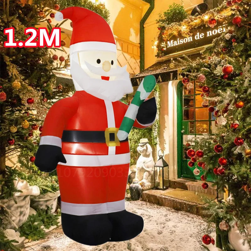 5FT 1.5M Christmas Inflatables Lifting Santa Claus with Cover Up and Down Outdoor Blow Up Xmas Decoration 2026 Party Yard Decor