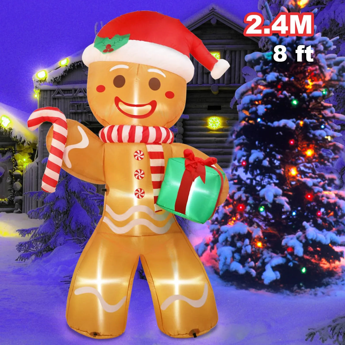 GardenGlow  5FT Santa Claus