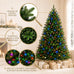 GAOMON 7.5 FT PE PVC Artificial Christmas Tree, Full Green Mixed Branches