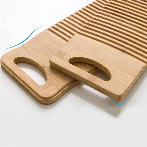 Anti-slip Wooden Washboard Laundry Cleaning Board with Hanging Hole Scrub Board Washing Board for Laundry Room