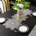 1PCS Gilding Placemat PVC Dining Table Cushion Zijinhua Hollow Scarf Table Runner Cross-Border Light Luxury High Temperature