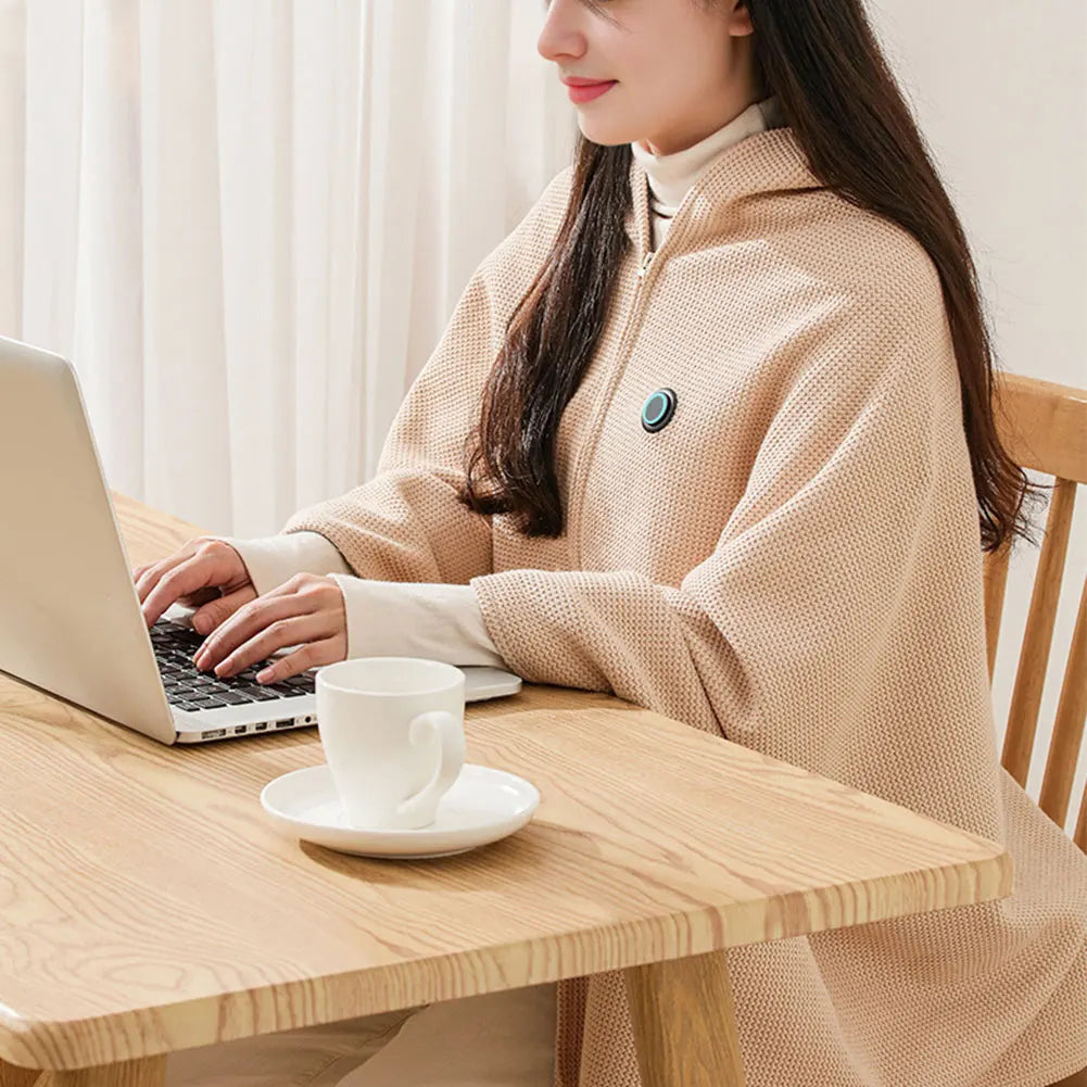 PlushWarm Wearable USB Electric Heated Blanket