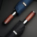 Parachase Automatic Umbrella Men 120cm Large Folding Umbrella Windproof Strong Wooden Handle Big Golf Luxury Umbrella 8K