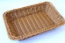 Hand-Woven Imitation Rattan Basket, Rectangular Storage Box, Fruit Snack Bread Cosmetic Organizer for Home Kitchen