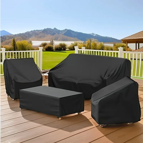 Outdoor Chair Cover & Sofa Table Cover, Garden Furniture Protection from Rain, Snow, Dust