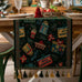 Christmas Snowflake Decoration Table Runner Jacquard Dining Cloth New Year Gift Winter Home Rustic Decor Bed Tail Flag Cover