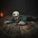 Electric Halloween Crawling Ghost Bald Head Voice-activated Climbing Zombie Figure Realistic Folding Escape Room Climbing Ghost