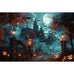 Halloween Backdrop Party Decoration Photo Banner Photography Background Props for Halloween Night Party Decoration Supplies