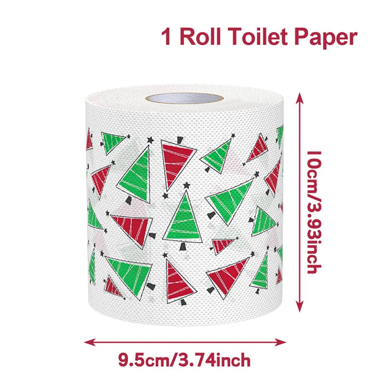 Merry Carousel Co. Toilet Roll Paper Merry Christmas