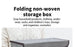 Fold Non Woven Fabric Storage Box Gray Home Supplies Clothing Underwear Sock And Kid Toy Storage Organizer Cosmetics