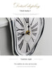 Surreal Melting Clock Silent Melted Wall Clock Salvador Dali Style Wall Watch for Decorative Home Office Shelf Desk Table Gift