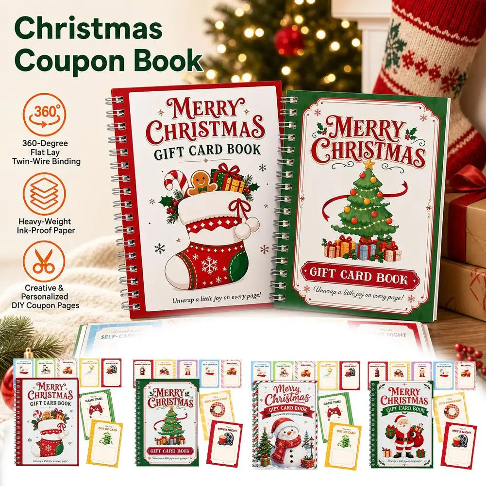 JingleBind Christmas Gift Card Holder Book