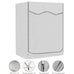 210DWaterproof Case Silver Coating Washing Machine Cover Sunscreen Front Load Laundry Dryer Covers Washing Machine Cover