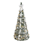 New 210cm/7ft Foldable Pre-Decorated Christmas Tree Pop-Up Festive Decoration Home Decor Portable Christmas Tree