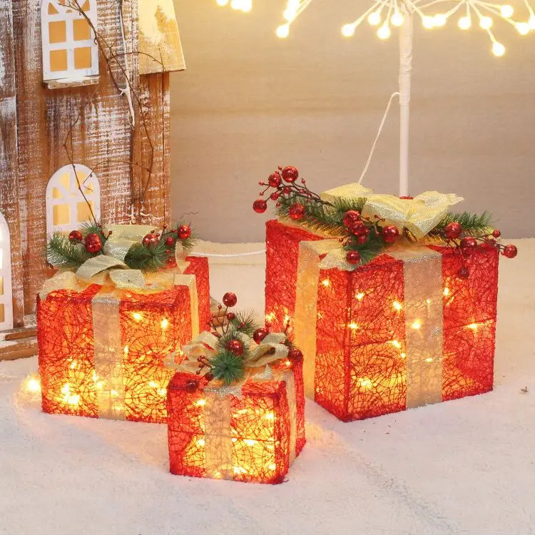 JarBell Christmas luminous wrought iron deer