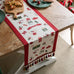 Christmas Snowflake Decoration Table Runner Jacquard Dining Cloth New Year Gift Winter Home Rustic Decor Bed Tail Flag Cover