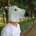 1 Pcs Simulation Horse Head Mask Cosplay Costume Party Funny Festival Horse Head Mask Headgear Creative Animal Role-playing Tool