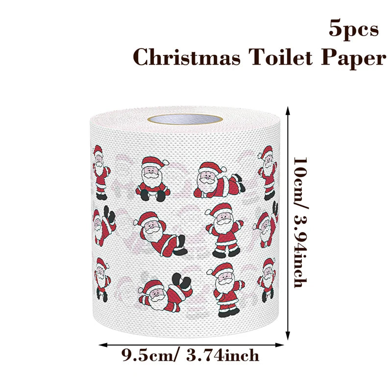 Merry Carousel Co. Toilet Roll Paper Merry Christmas