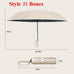 Ring Buckle Design Automatic Folding Umbrella for Men Extra Large Reinforced Wind & Rain-resistant Sunshade UV Umbrellas