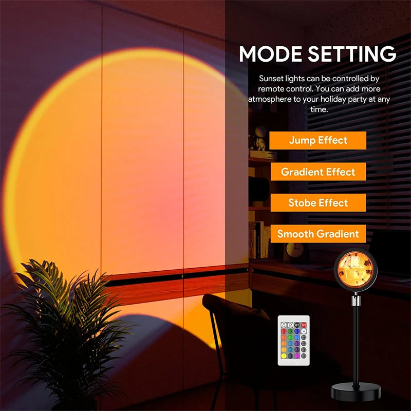 LumenNest 16 Colors RGB USB Sunset Light