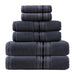 Luxury 6 Piece Towel Set, 2 Bath Towels 2 Hand Towel 2 Washcloths, 600 GSM 100% Cotton Turkish Towels for Bathroom, White Towel Sets