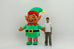 Christmas Elf Inflatable Costume Mascot Parade Adult Character Cosplay Christmas Party Event Plush Set