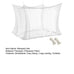 Bed Canopy Mosquito Net 4 Corners Mosquito Net for Bed Rectangular Bed Canopy Mesh Outdoor Camping Mosquito Netting for Home