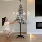 New 210cm/7ft Foldable Pre-Decorated Christmas Tree Pop-Up Festive Decoration Home Decor Portable Christmas Tree