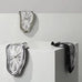 Surreal Melting Clock Silent Melted Wall Clock Salvador Dali Style Wall Watch for Decorative Home Office Shelf Desk Table Gift