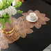 1PCS Gilding Placemat PVC Dining Table Cushion Zijinhua Hollow Scarf Table Runner Cross-Border Light Luxury High Temperature