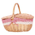 Handmade Wicker Picnic Basket With Handle Picnic Hamper Multi-Purpose Willow Woven Storage Box Outdoor Camping Fruit Basket