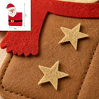 Christmas Silverware Holder Pockets Santa Snowman Reindeer Tableware Bags - Cutlery Pouch Bags for Spoon Knife Fork