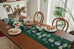 Christmas Snowflake Decoration Table Runner Jacquard Dining Cloth New Year Gift Winter Home Rustic Decor Bed Tail Flag Cover