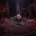 Electric Halloween Crawling Ghost Bald Head Voice-activated Climbing Zombie Figure Realistic Folding Escape Room Climbing Ghost