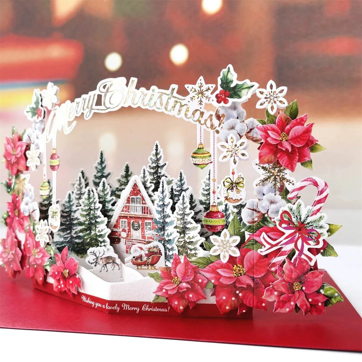 FestivePop 3D Santa Claus Christmas Card