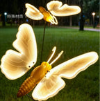 Automatic Opening LED Butterflies for Wedding Decor, Romantic Magical Light Up Wings for Party Christmas Festival Decoration