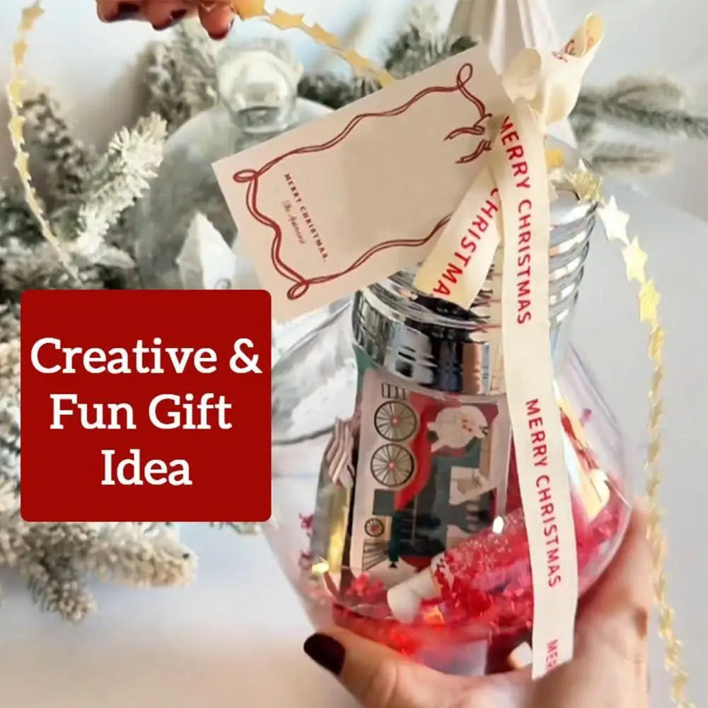 JarBell Festive Bulb-Shaped Christmas Jars