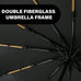Automatic Black Glue Folding Rain Umbrella Reinforcement And Thickening For Sun And Rain Protection Umbrella