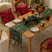 Christmas Snowflake Decoration Table Runner Jacquard Dining Cloth New Year Gift Winter Home Rustic Decor Bed Tail Flag Cover