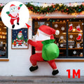 5FT 1.5M Christmas Inflatables Lifting Santa Claus with Cover Up and Down Outdoor Blow Up Xmas Decoration 2026 Party Yard Decor