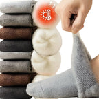 Men's Fleece-Lined Thermal Socks – Cashmere-Feel Winter Boot Socks for Cold Weather