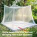 Large White Outdoor Camping Mosquito Net - Insect-Proof, Protective, Breathable, and Portable Bedroom, Hammock, and Tent Use