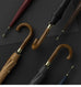New Wooden Long Handle Luxury Umbrella Men Women, Outdoor 8 Bones Big Golf Rain Umbrella Windproof Strong, 120cm Diameter